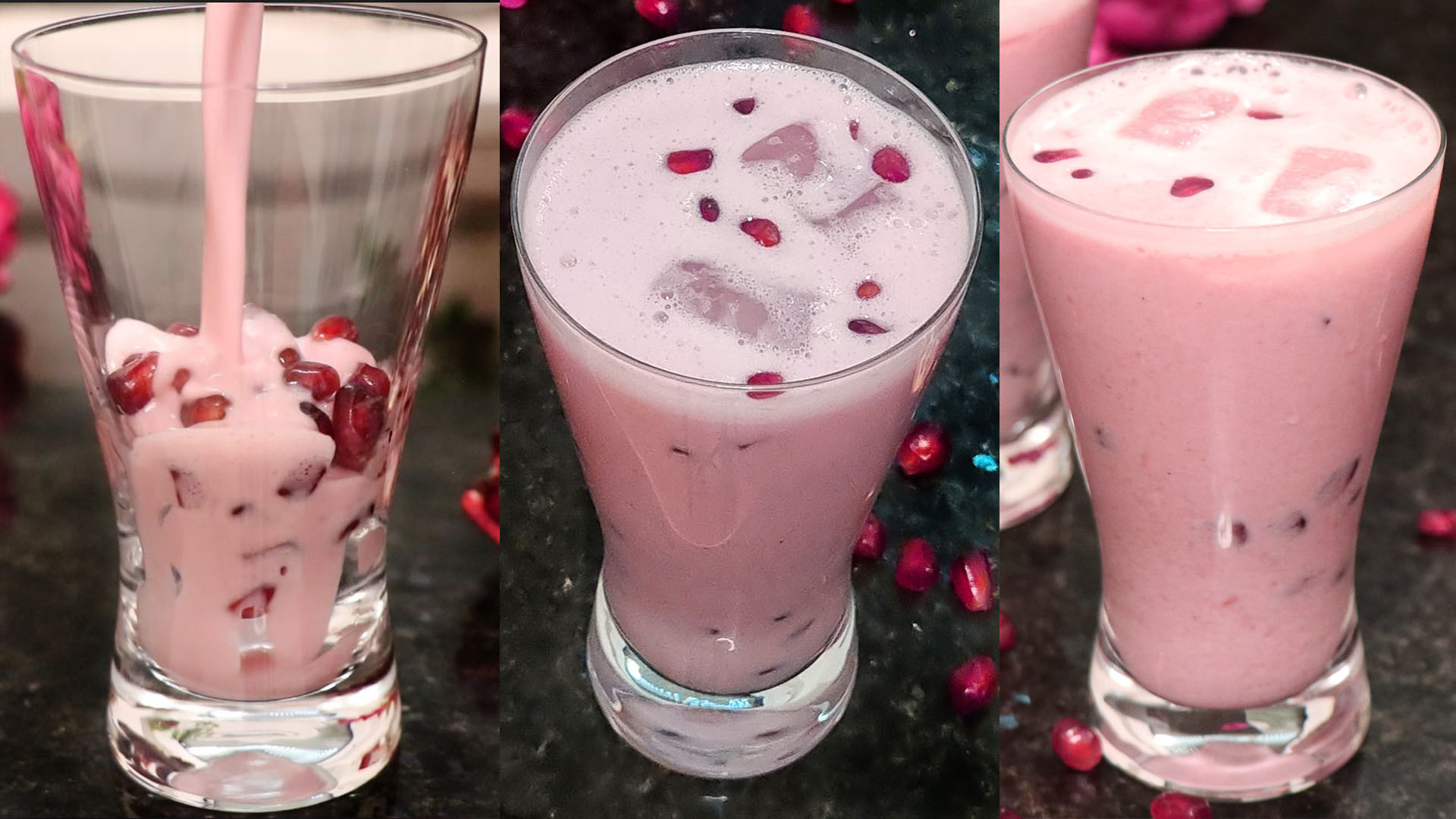 Beverages, Pomegranate Lassi Recipe Indian Yogurt Drink
